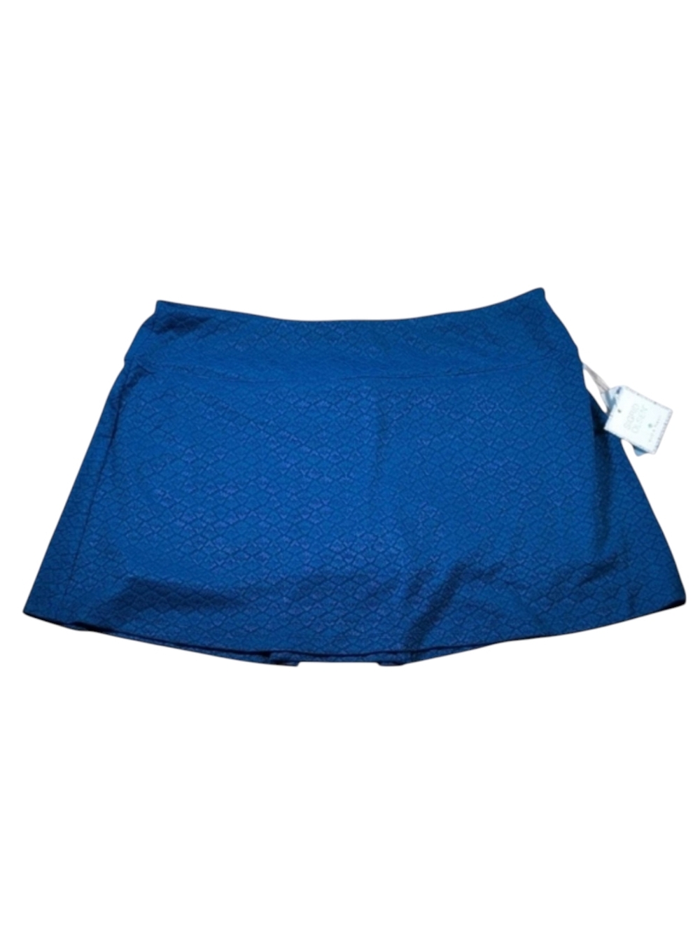 Sigrid Olsen Blue Jacquard Knit Tennis Golf Skirt Skort Size Large